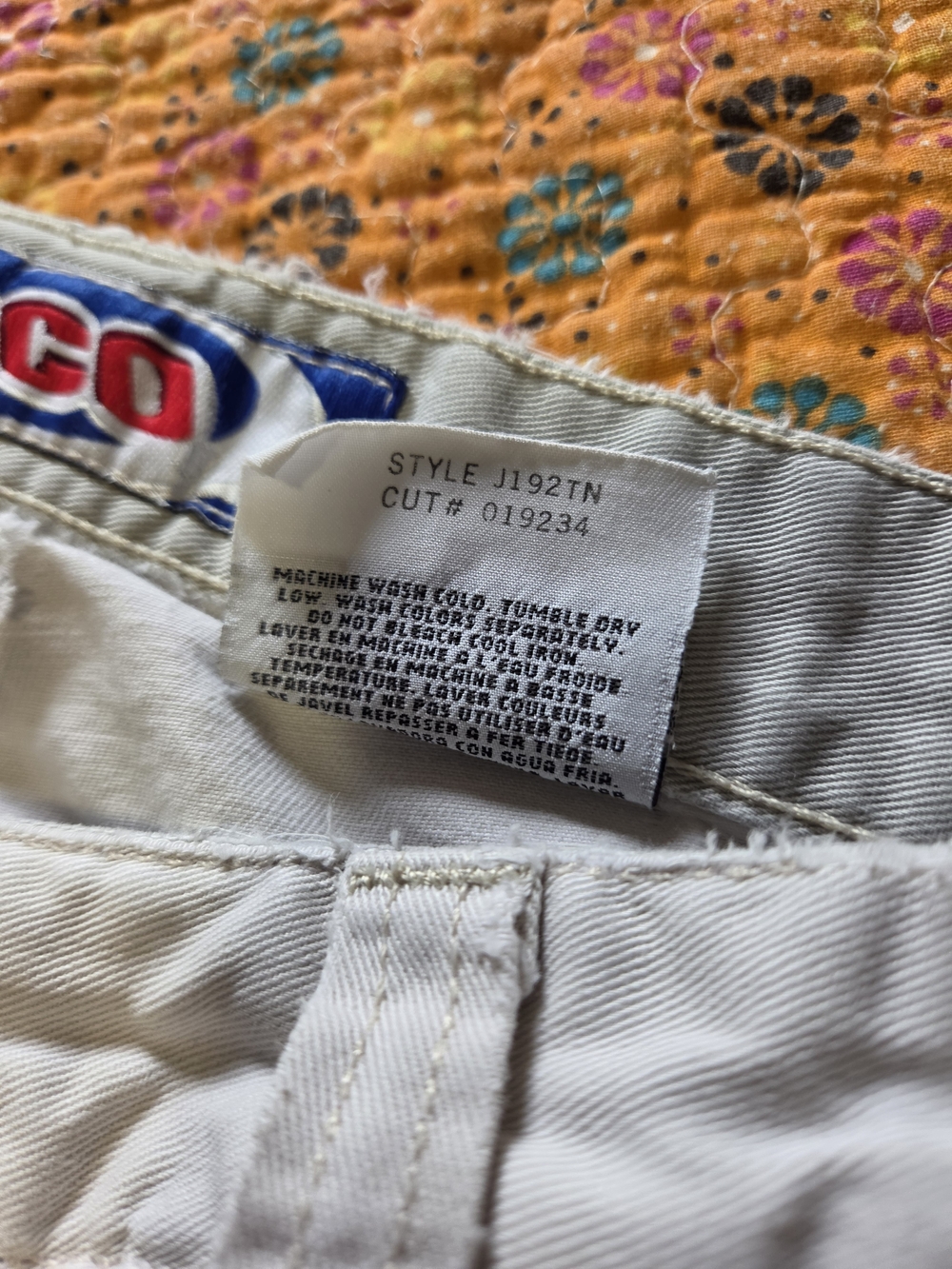 Jnco Vintage Distressed Khaki Cargo Pants 33x32 - Picture 2 of 6